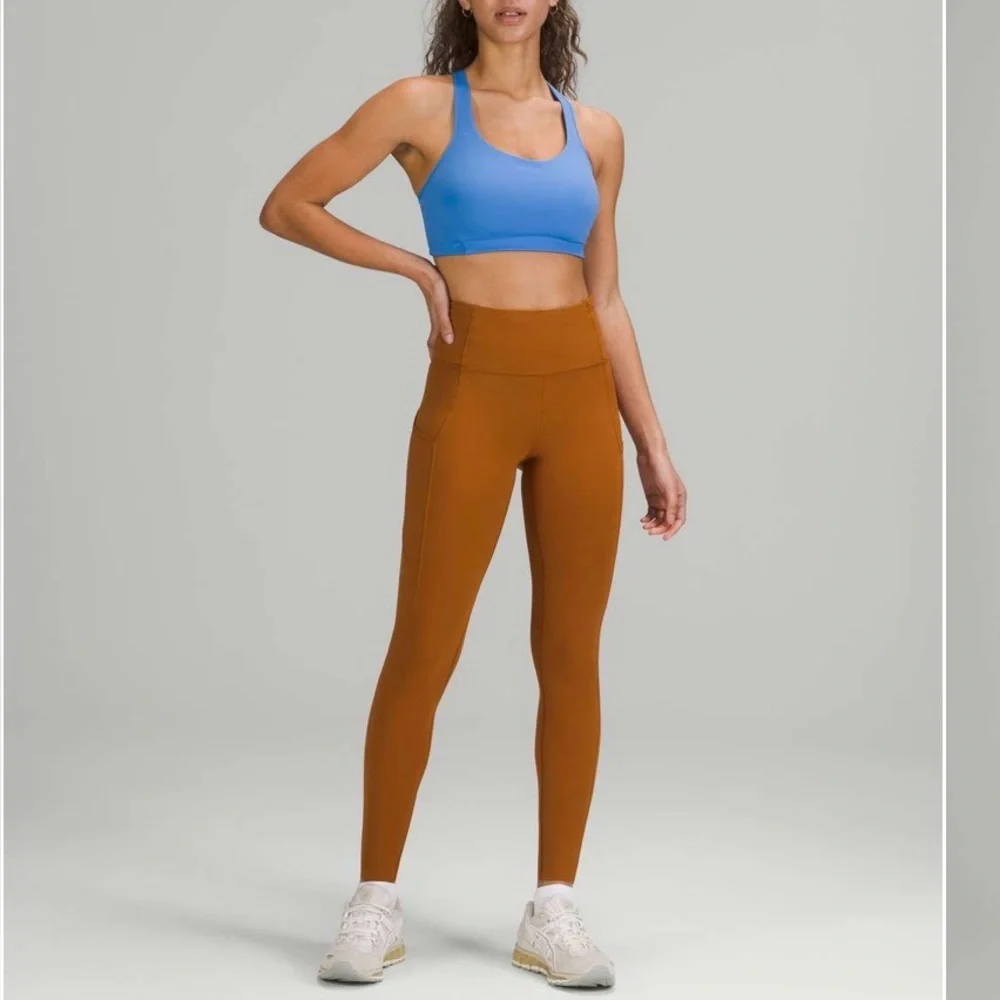 lululemon athletica Fast & Free High-Rise 28” Brown Leggings